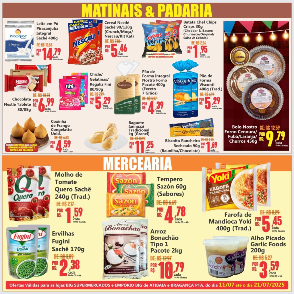 Galera das Ofertas - Ofertas Big Supermercado Atibaia