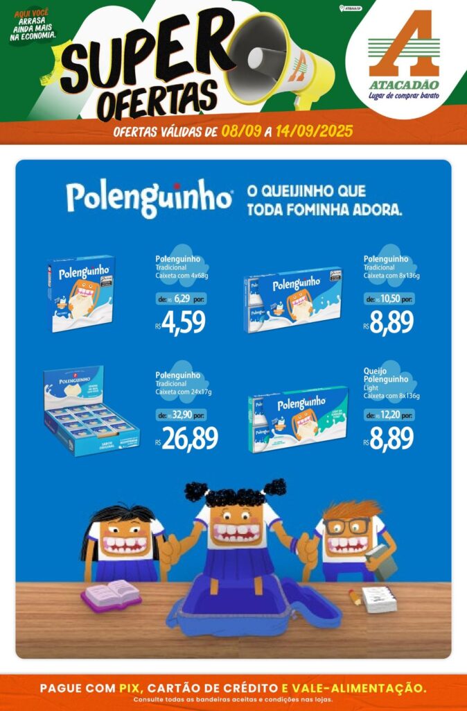 Folheto Atacadão Atibaia - Polenguinho [08/09/2025 a 14/09/2025] – Galera das Ofertas