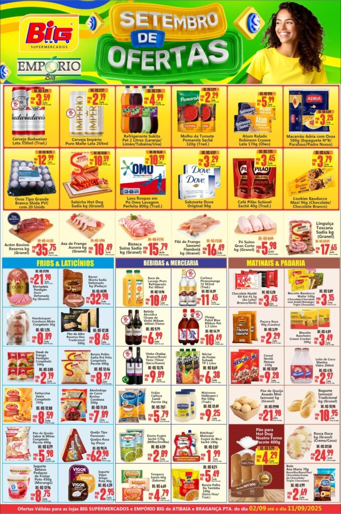 Folheto Big Supermercados Atibaia - [02/09/2025 a 11/09/2025] – Galera das Ofertas