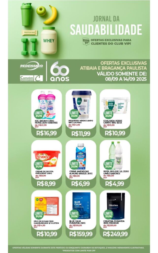 Folheto Convém Atibaia - Saudabilidade [08/09/2025 a 14/09/2025] – Galera das Ofertas