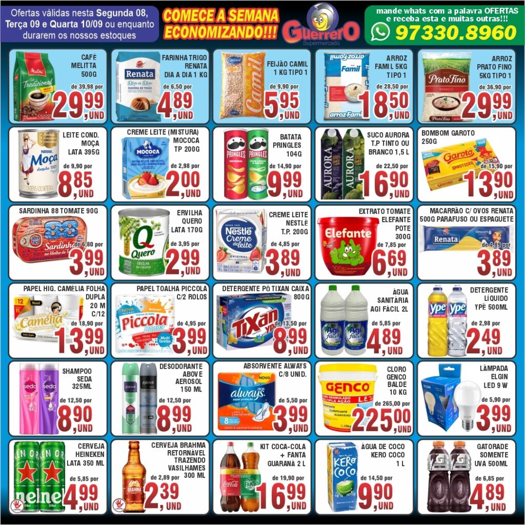 Folheto Guerrero Atibaia - Segund a Quarta [08/09/2025 a 10/09/2025] – Galera das Ofertas
