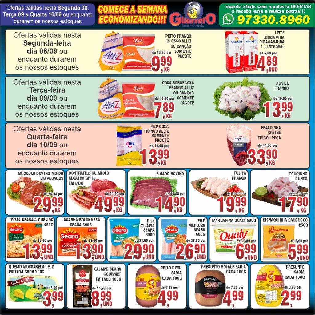 Folheto Guerrero Atibaia - Segund a Quarta [08/09/2025 a 10/09/2025] – Galera das Ofertas