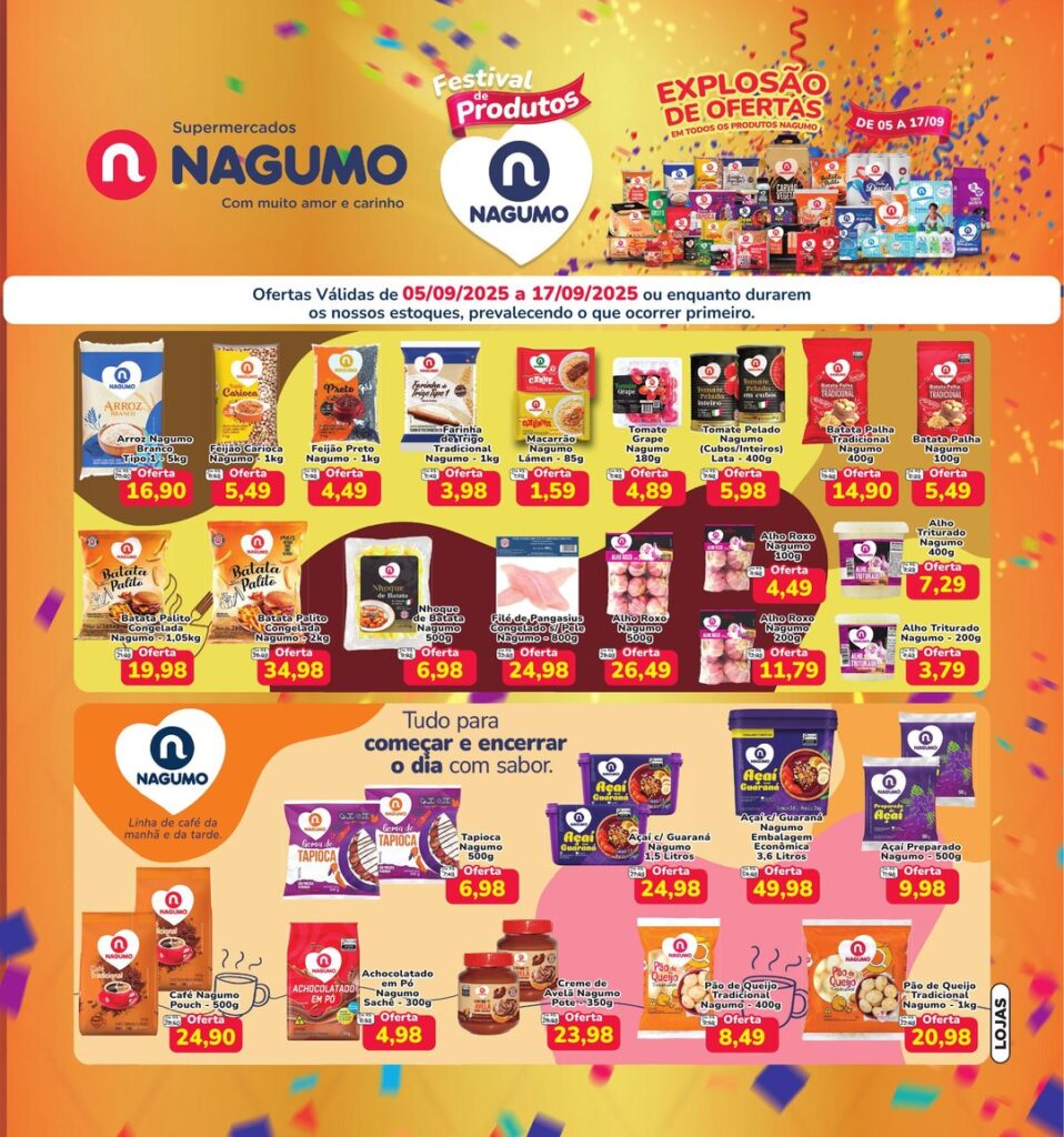 Folheto Nagumo Atibaia - Produtos Nagumo [05/09/2025 a 17/09/2025] – Galera das Ofertas
