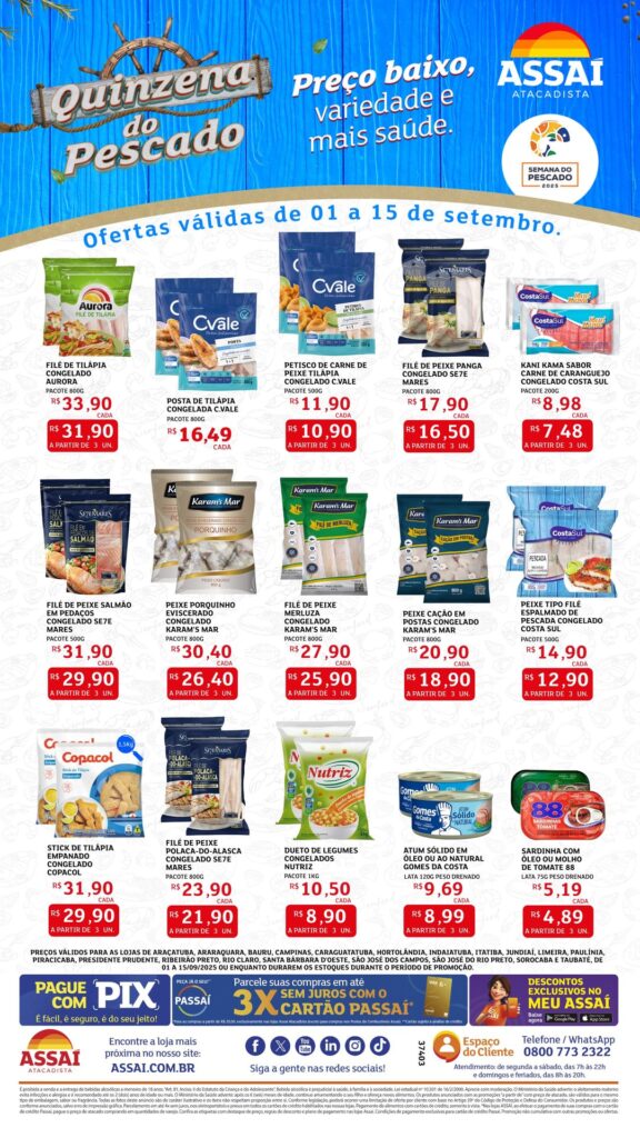 Folheto Assaí Jundiaí - Pescado [01/09/2025 a 15/09/2025] – Galera das Ofertas