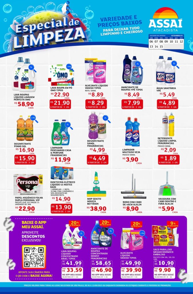 Folheto Assaí Jundiaí - Limpeza [06/09/2025 a 15/09/2025] – Galera das Ofertas
