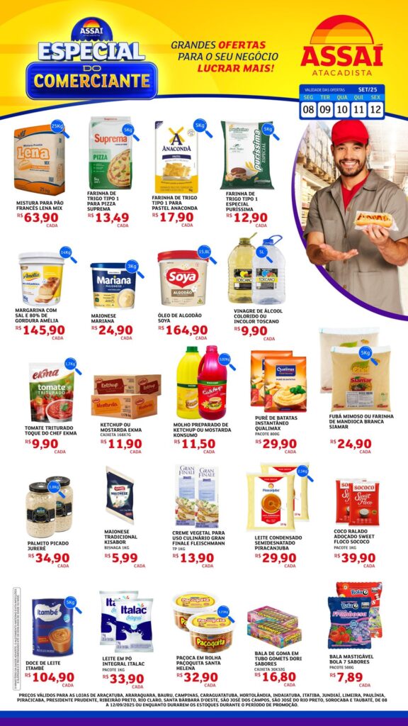 Folheto Assaí Jundiaí - Especial Comerciante [08/09/2025 a 12/09/2025] – Galera das Ofertas