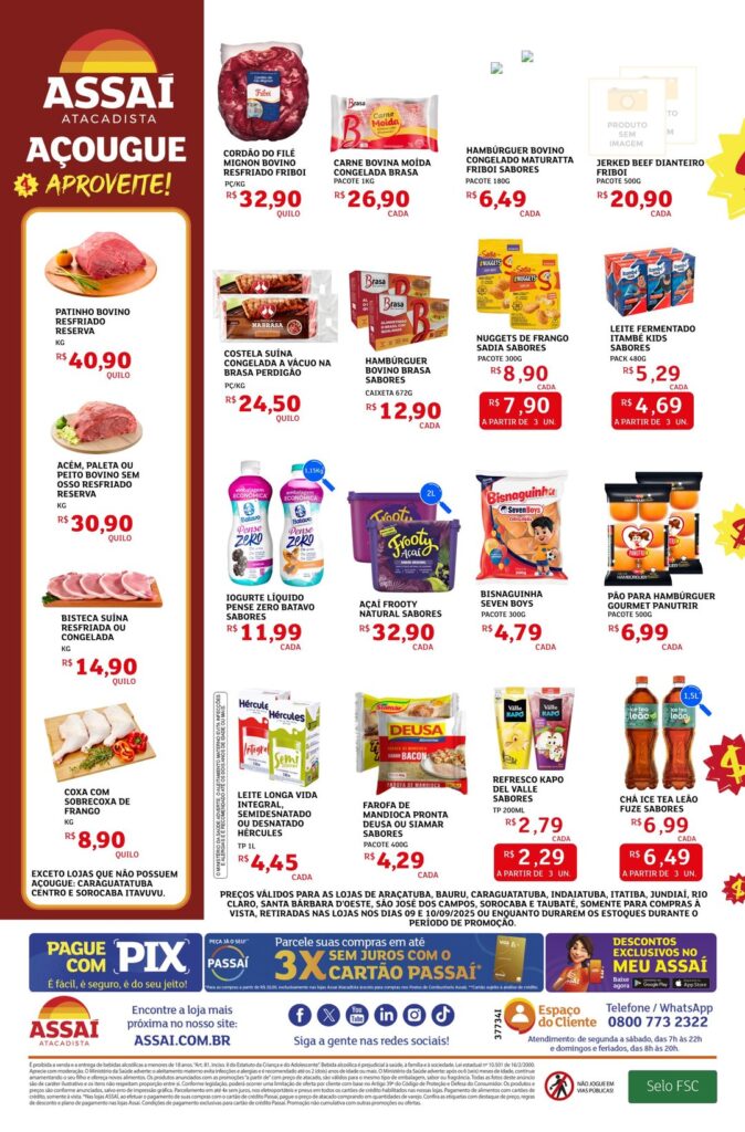Folheto Assaí Jundiaí - Feira [09/09/2025 a 10/09/2025] – Galera das Ofertas