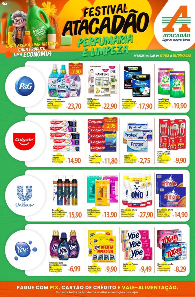 Folheto Atacadão Jundiaí - Limpeza e Perfumaria [01/09/2025 a 10/09/2025] – Galera das Ofertas