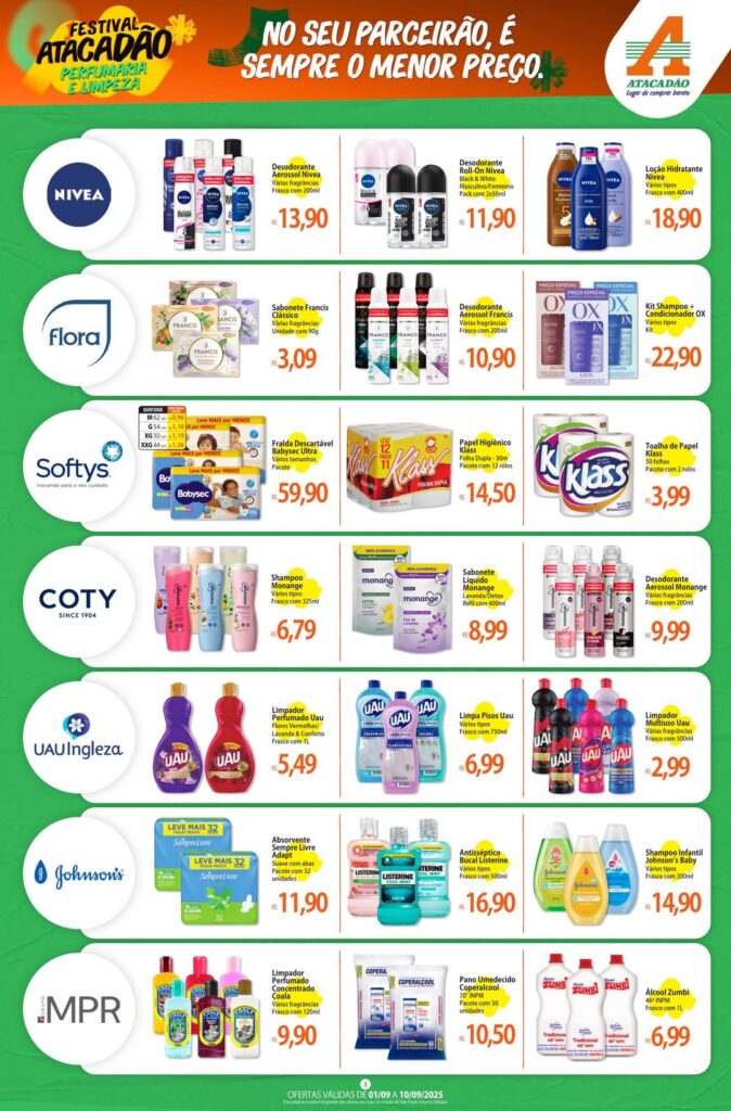 Folheto Atacadão Jundiaí - Limpeza e Perfumaria [01/09/2025 a 10/09/2025] – Galera das Ofertas