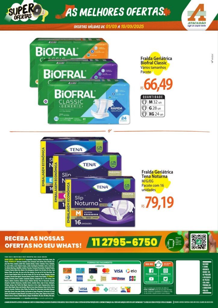 Folheto Atacadão Jundiaí - Higiene Pessoal Tena [01/09/2025 a 10/09/2025] – Galera das Ofertas
