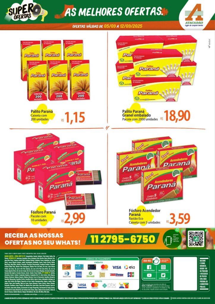 Folheto Atacadão Jundiaí - Super Ofertas Paraná [05/09/2025 a 12/09/2025] – Galera das Ofertas