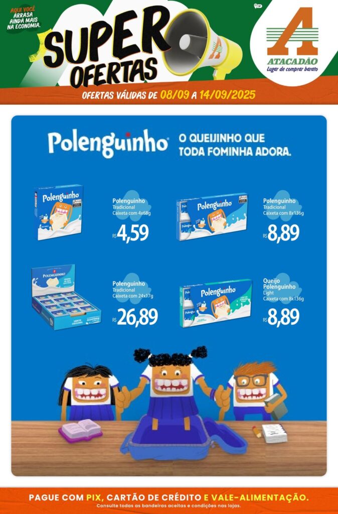 Folheto Atacadão Jundiaí - Polenguinho [08/09/2025 a 14/09/2025] – Galera das Ofertas
