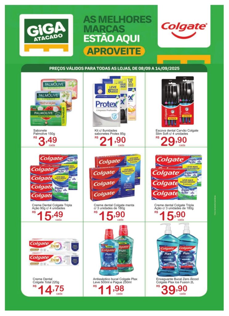 Folheto Giga Jundiaí - Colgate [08/09/2025 a 14/09/2025] – Galera das Ofertas