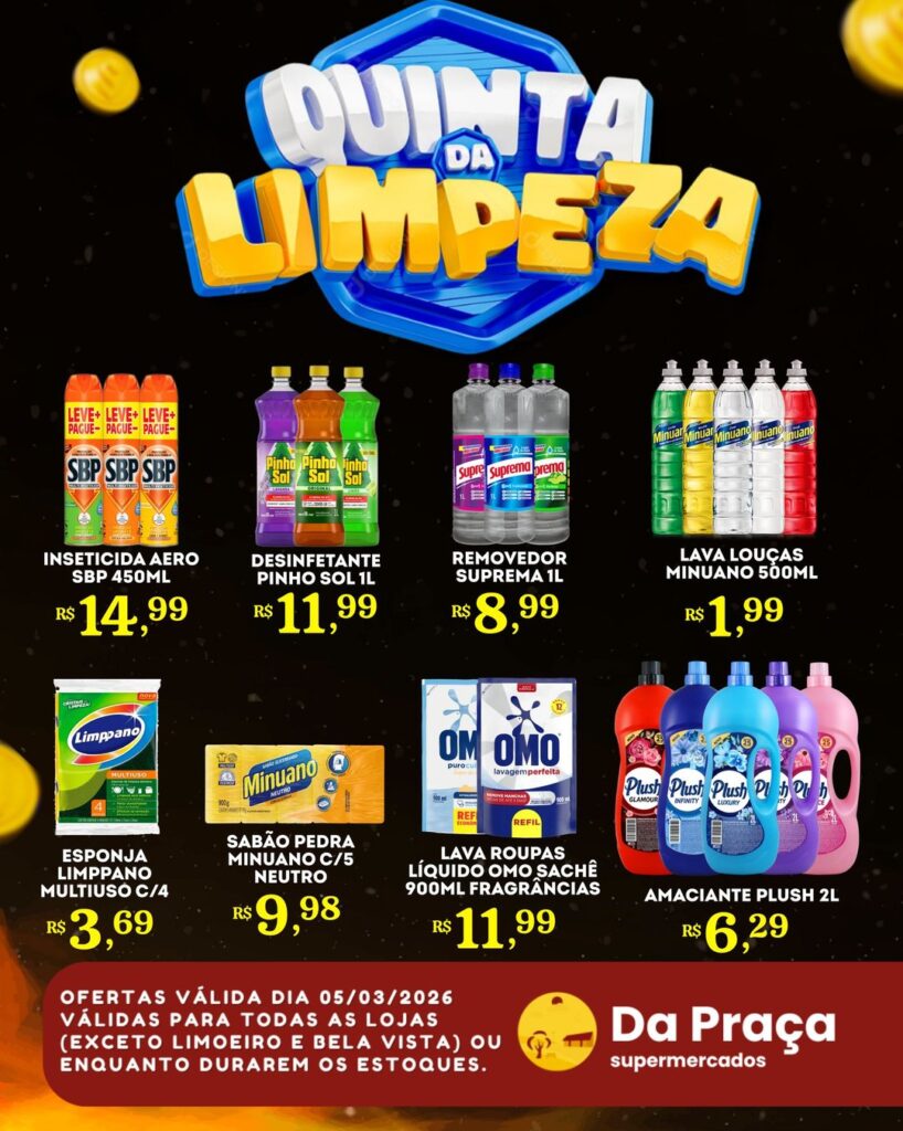 Folheto Dapraca Atibaia - Quinta Da Limpeza [05/03/2026 a 05/03/2026] – Galera das Ofertas