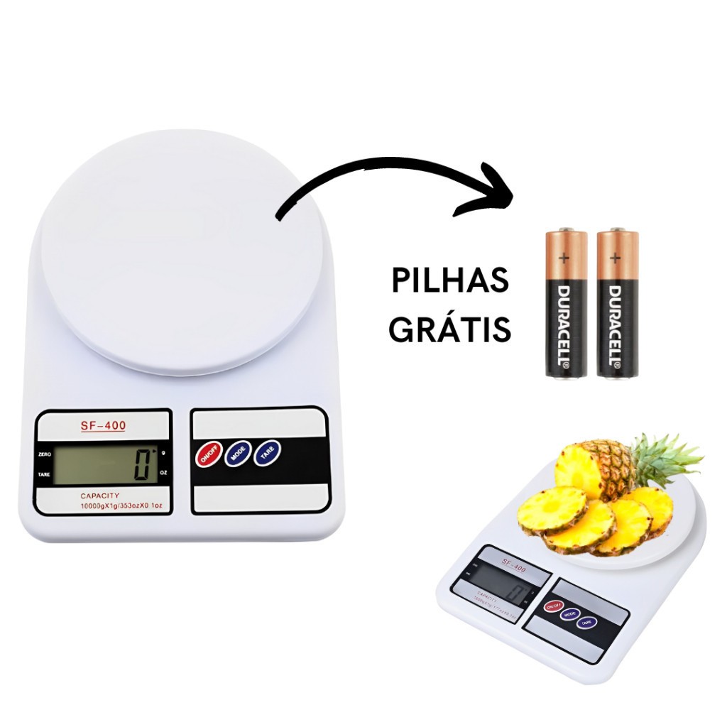 Balança Digital Cozinha 10Kg Balança de Precisão Digital Balança de Alimentos Cozinha | Shopee Brasil