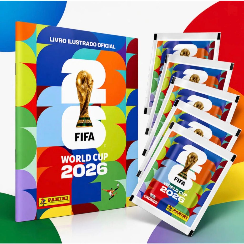 Kit Álbum Copa Do Mundo FIFA 2026 Brochura + 70 Figurinhas 10 Pacotes Colecionáveis Originais | Shopee Brasil