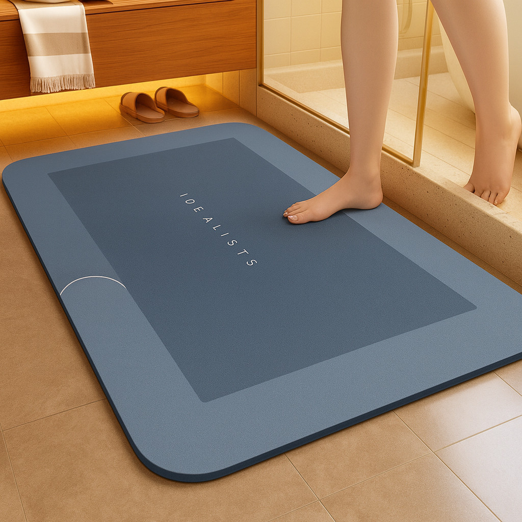 Tapete de Banheiro Absorvente Antiderrapante Secagem Rápida | Shopee Brasil