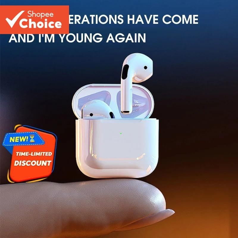 Pro 4 Fones De Ouvido TWS Sem Fio Bluetooth Bateria Longa Duração Leve Portátil Com Caso Carregamento Correndo Dormir | Shopee Brasil