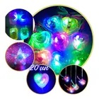 Kit Colar Pisca Luminoso 20un Led Colorido Festa Sortidos Bahrein