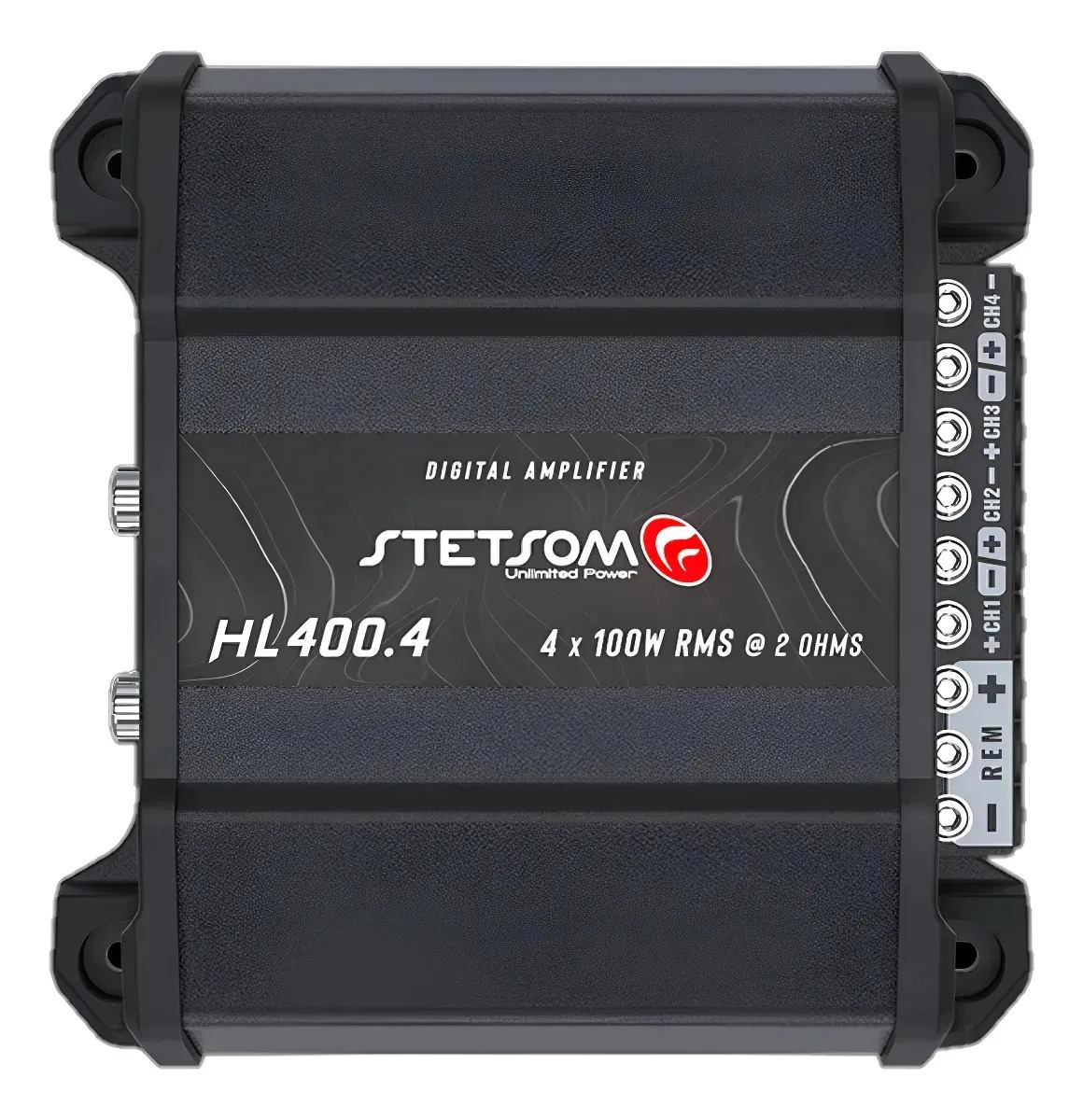 Módulo Amplificador Automotivo Stetsom HL 400.4 4 Canais 400W Preto