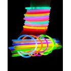 100 Pulseira Neon Fluorescente Led Brilhante Balada Festa Coloridas Alto Brilho Alta Duração Disefest