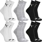 Kit 6 Pares Meias Puma Cano Médio Alto Atoalhada Original