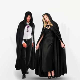 Capa De Bruxa Vampiro Drácula Halloween C/capuz Adulto Luxo